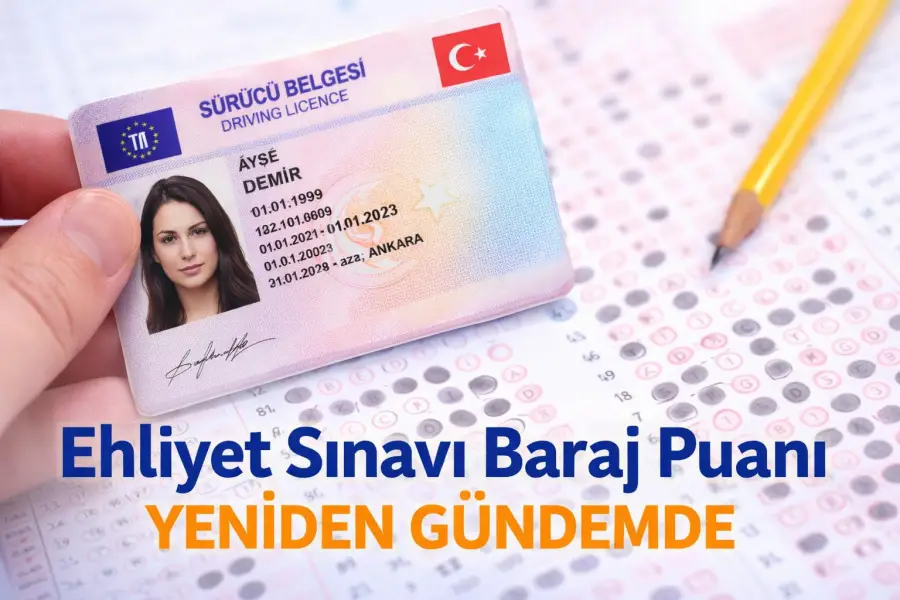 Ehliyet Sınavında 70 Puan 