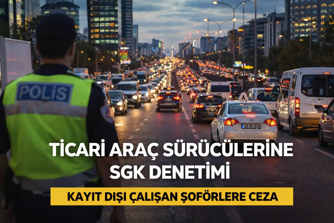 Ticari araç sürücülerine SGK denetimi 