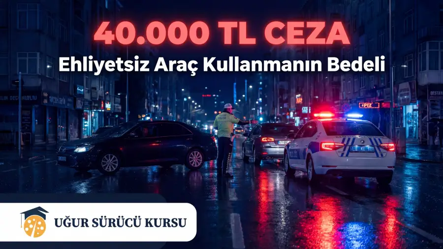 Ehliyetsiz Araç Kullanma Cezası 40.000 TL Oldu 