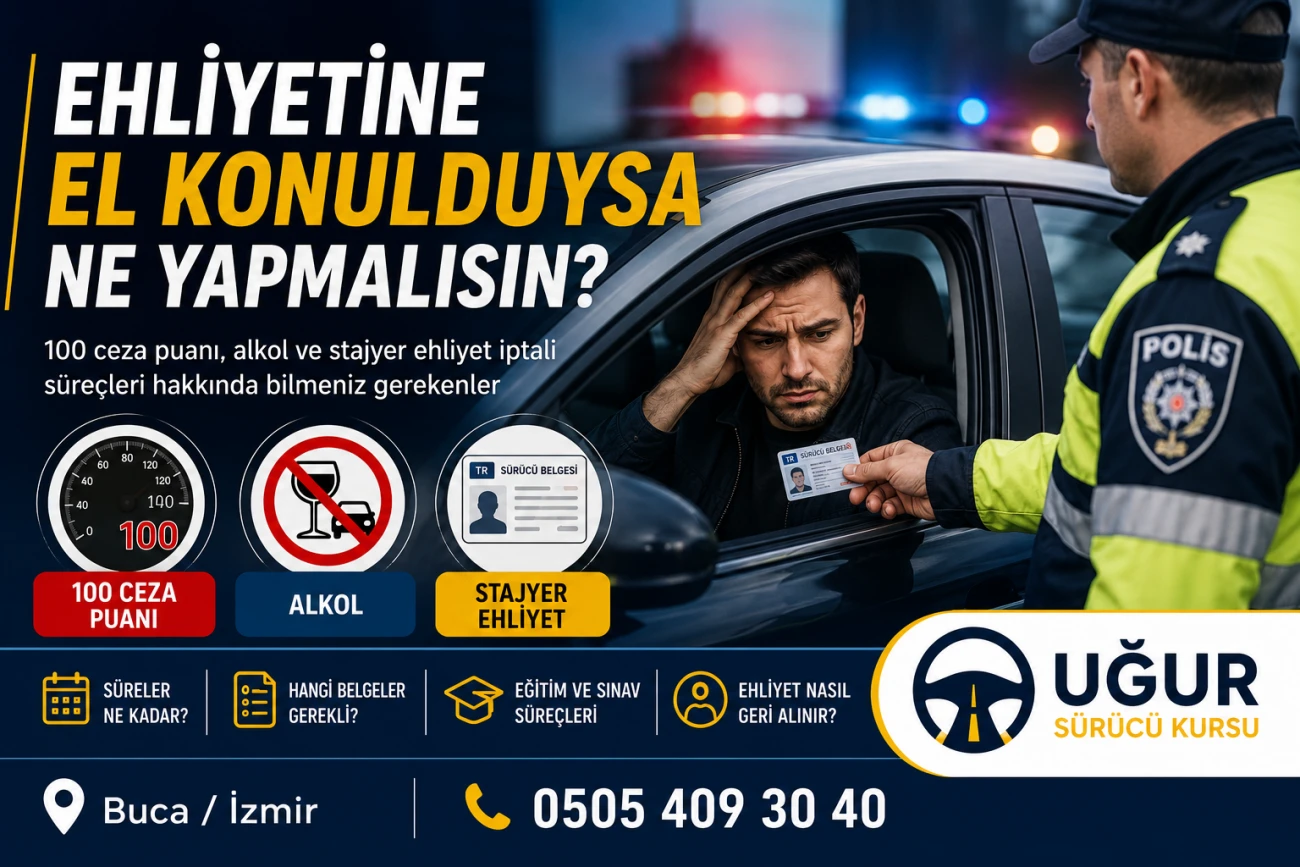 100 ceza puanı ve alkolden ehliyet kaptıranlar ne yapmalı?